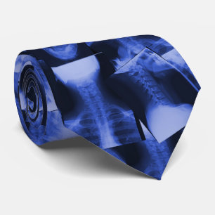 Cravate Bleu électromagnétique radiographié