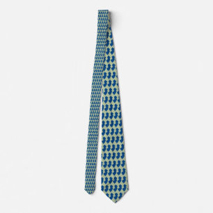 Cravate Bleu et Grey Tie