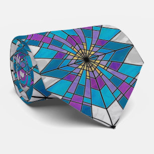 Cravate Bleu et violet de la raie de verre de Stain