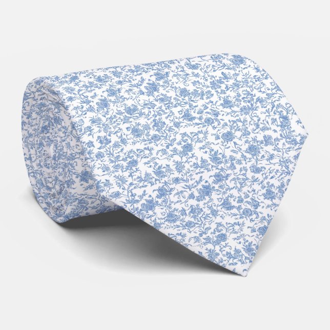 Cravate Bleu Français (Roulé)