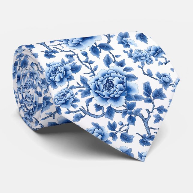 Cravate Bleu Français (Roulé)