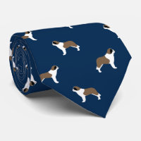 Bleu Motif Saint Bernards | AMOUREUX DES CHIENS
