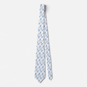 Cravate Bleu sur Bleu, Fleur en fleurs