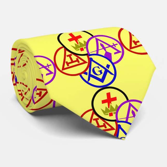 Cravate Bloc masonique (Roulé)