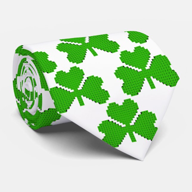 Cravate Blocs de construction shamrock Dessin (Roulé)