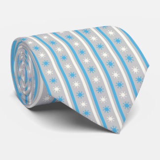 Cravate Blue & Grey Retro Geometric Men’s Neck Tie