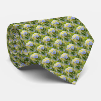 Cravate Blue Hydrangea Flower Nature Motif