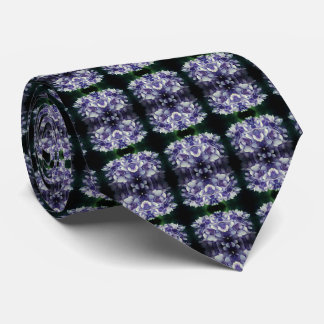 Cravate Blue Hydrangea Petals Gros plan Abstrait