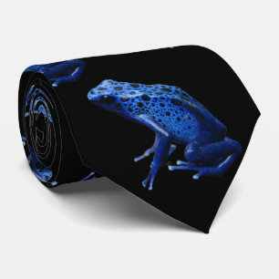 Cravate Blue Poison Dart Frog Neck Tie