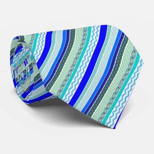 Cravate Blue Stripes Motif Jouer Mode Homme