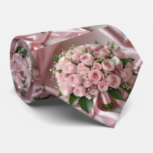 Cravate "Blush of Love : A Bouquet of Timeless Romance"