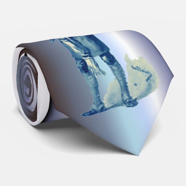 Cravate Bob Cratchit Holding minuscule Tim Christmas Carol (Roulé)