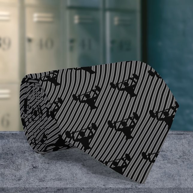 Cravate Bodybuilder - Thème de levage de poids sur bande f (Créateur téléchargé)