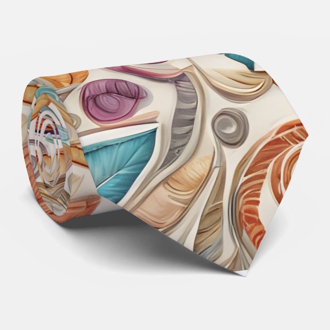 Cravate Boho coloré (Roulé)