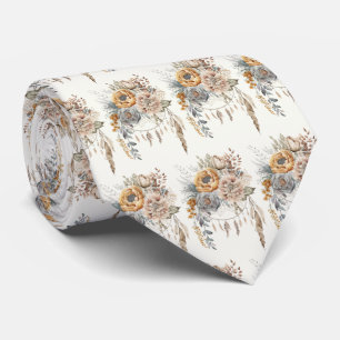 Cravate Boho Flower Bouquet et Dreamcatcher Motif