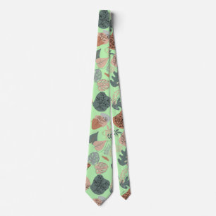 Cravate BOHO Motif esthétique A12x4. L Green BG