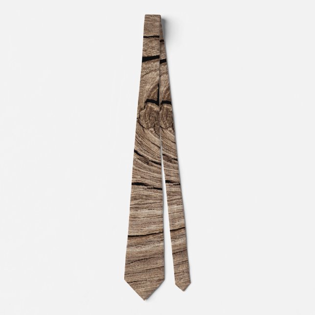 Cravate bois ancien, vintage (Devant)