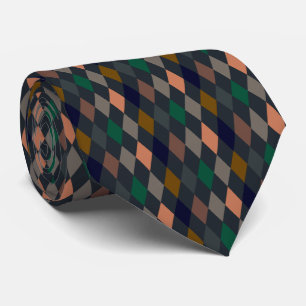 Cravate Bois foncé Harlequin Diamants