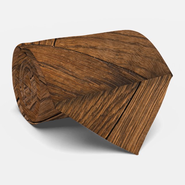Cravate Bois parquet marron parquet bois (Roulé)