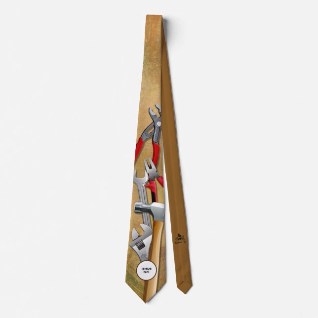 Cravate Boîte à outils de l'entrepreneur Handyman Necktie  (Devant)