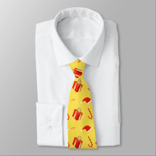 Cravate Boîte cadeau de Noël sucre de canne chapeau de Noë