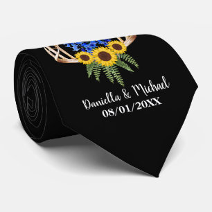 Cravate Boîtes Florales Rustiques Mariage Grooms Groomsmen