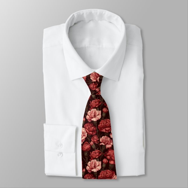 Cravate Bold Graduation Gifts For Him Carnation Flower (Attaché)