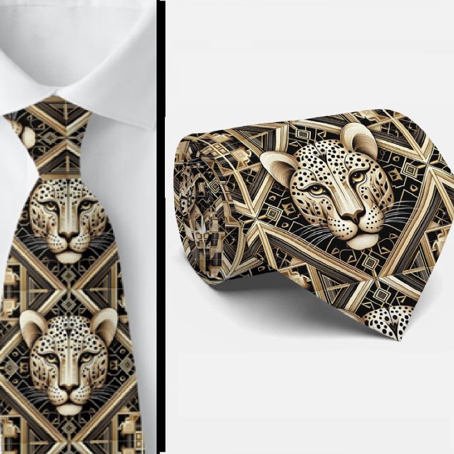 Cravate Bold Leopard Tie | Masculine Men's Fashion (Créateur téléchargé)