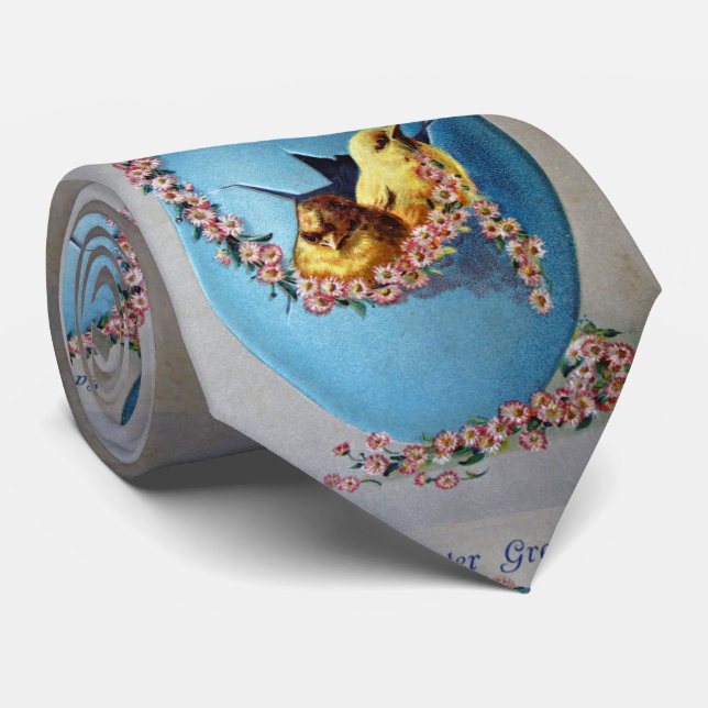 Cravate Bonjour à Pâques 1909 (Roulé)