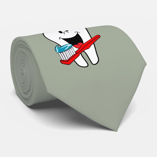 Cravate Bonne dent propre (Roulé)