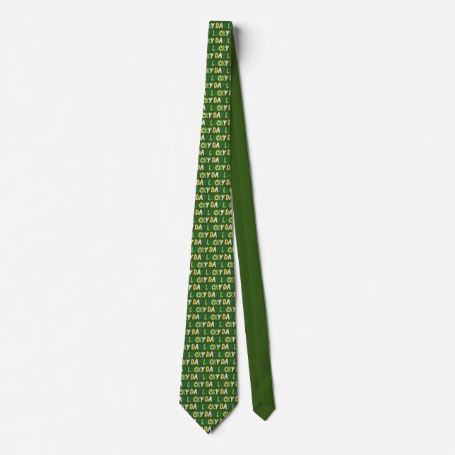 Cravate Bonne Saint Patrick's Day | Lucky Day Fun Green Cr (Devant)