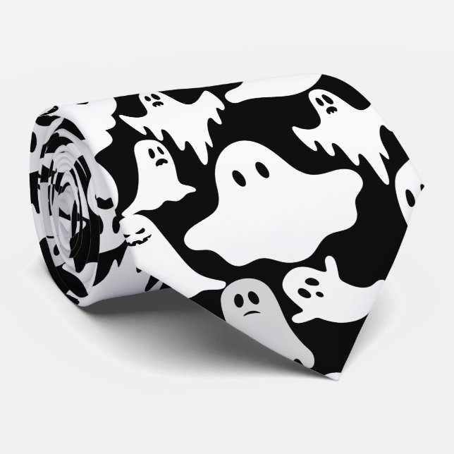 Cravate Boos et un Citrouille. BP01A.B (Roulé)