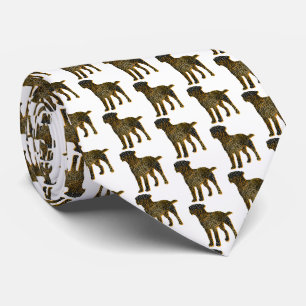 Cravate Bordure Chien Terrier Silhouette Halloween Cou bla