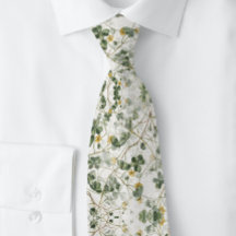 Botanique du Shamrock de trèfle d'or vert | CRAVAT