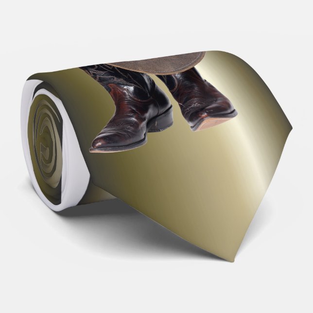 Cravate Bottes et Casquette de cowboy (Roulé)