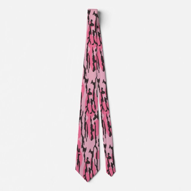 Cravate Bottom Lands Camo Rose pour Femmes et Filles (Devant)