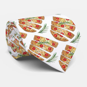 Cravate Boulangerie italienne Focaccia Huile d'olive Pain
