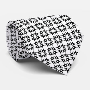 Cravate Bouledogue français noir blanc