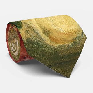 Cravate Bouquet de Roses de Renoir Impressionniste Paintin