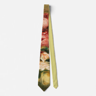 Cravate Bouquet de roses par Renoir Peinture Impressionist