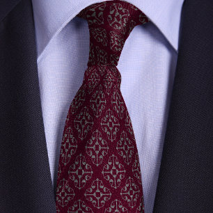 Cravate Bourgogne & Argent Justice Scales Attorney