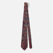 Bourgogne vintage paisley floral