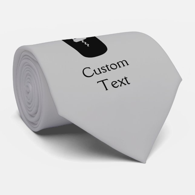 Cravate Bouteille à vin avec ailes et vis à vis (Roulé)