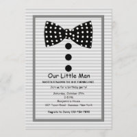 Cravate Bow Identité Gris Invitation
