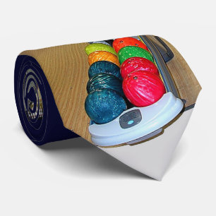 Cravate Bowling Lanes Bowling Balls Sport Necktie