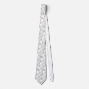 Cravate Boxeur blanc