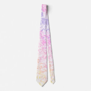 Cravate Branché Pastel Rainbow Splatter