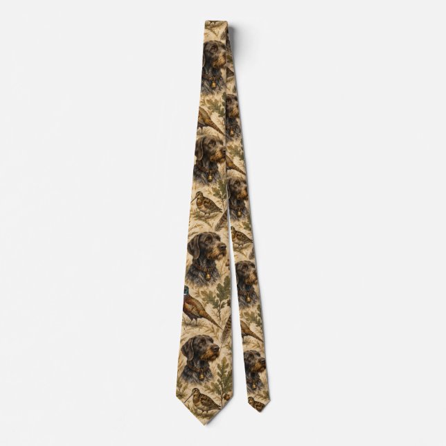 Cravate Braque allemand à poil dur – Collection de chasse (Devant)