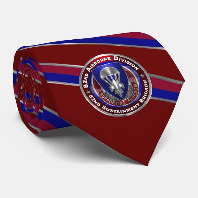 Cravate Brigade de soutien de la 82e division aéroportée  (Roulé)