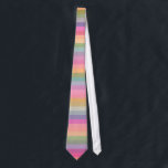 Cravate Bright Rainbow Stripe<br><div class="desc">C'est un motif élégant,  avec des rayures arc-en-ciel rétro et brillantes.</div>